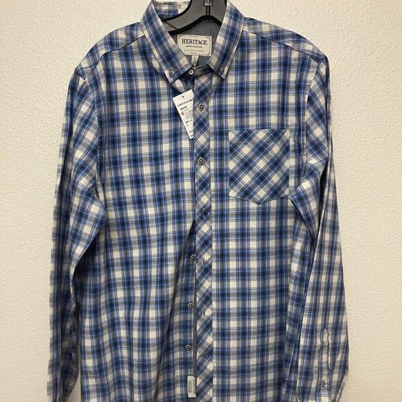 Heritage Report Collection Button Down Size Large NWT - Picture 1 of 4